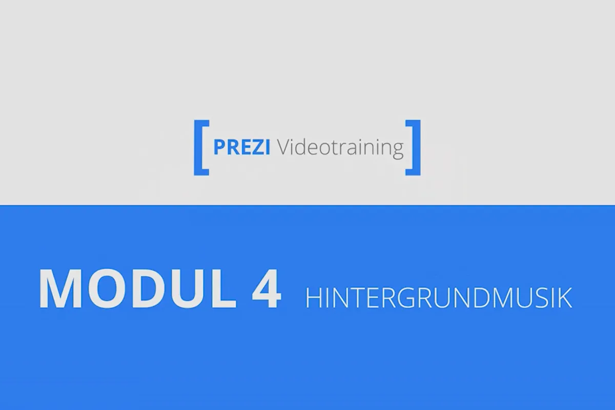 Prezi für Einsteiger – Präsentationen, die begeistern – 4.7 Hintergrundmusik einfügen