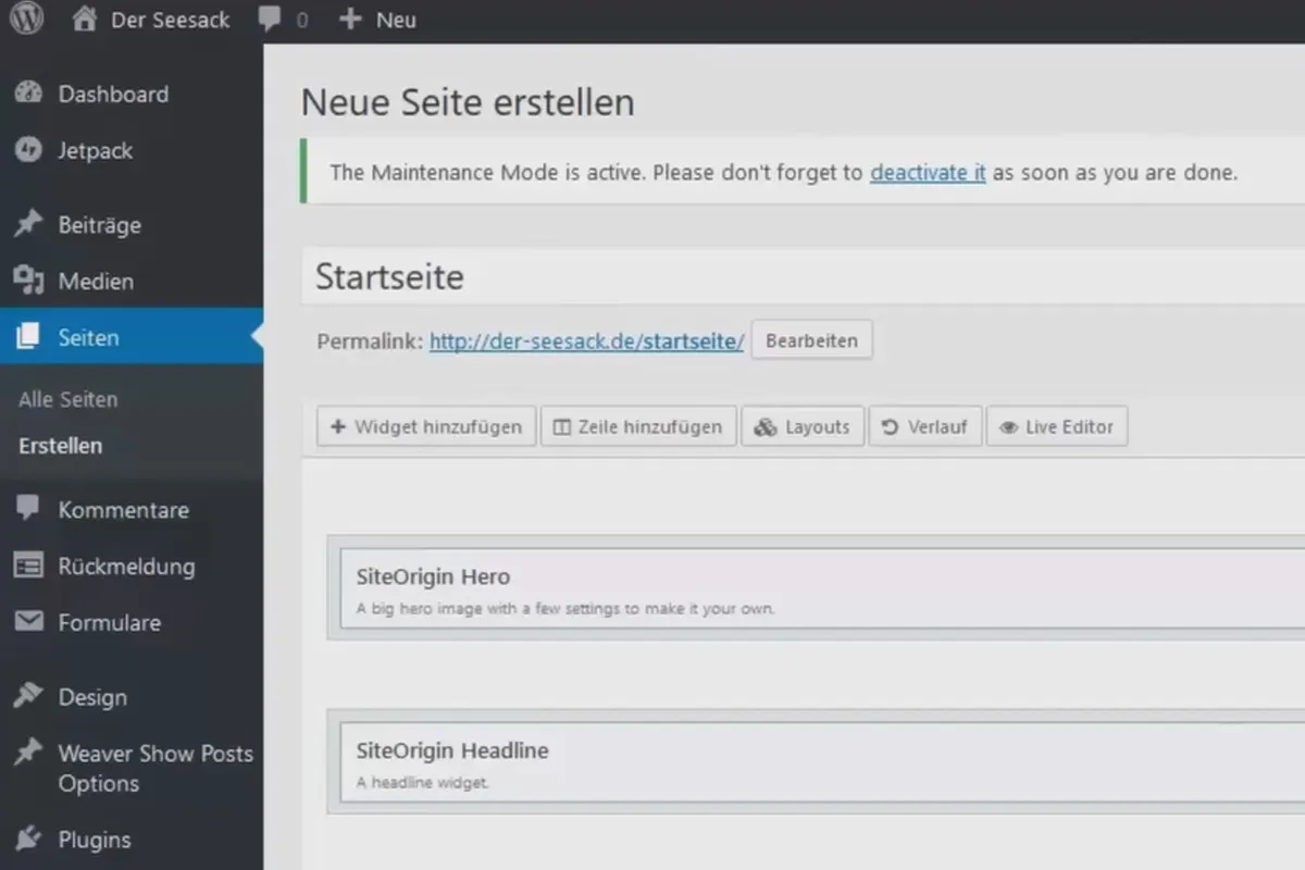 WordPress verstehen und einsetzen: 4.2 Aufbau der Startseite