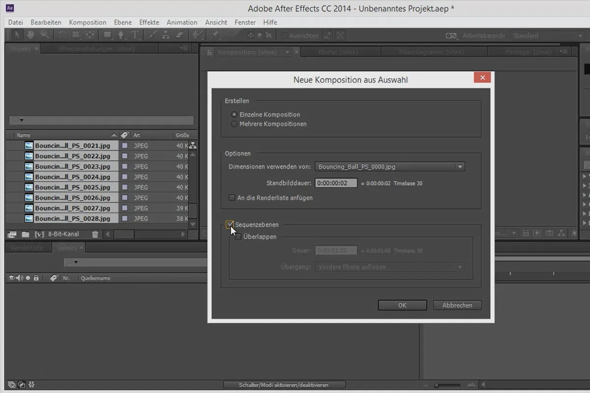 Tipps und Tricks zur Animation in After Effects: Ebenenreihenfolge umkehren