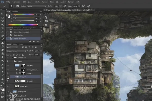 Digital Painting & Matte Painting: Texturieren mit 3D-Vorlage (Teil 2)