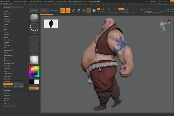 ZBrush 2020 – Video-Training zu den Updates:  2 | Cam Silhouette & Cam View