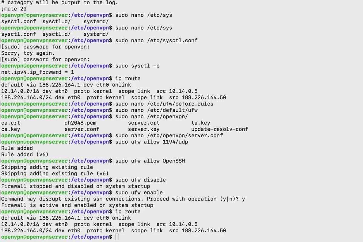 Înțelegeți și configurați OpenVPN - în siguranță în rețea: 5.9 Pornirea serviciului OpenVPN