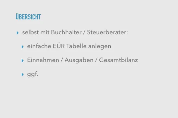 Existenzgründung: als Freelancer erfolgreich durchstarten: 3.8 Übersicht behalten