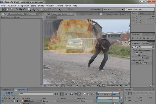 SpecialFX - Scena de acțiune Partea 2 - Rotoscoping și Explozie