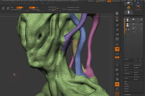 ZBrush pentru începători: 10.1.3 Flux de lucru I – ZRemesher