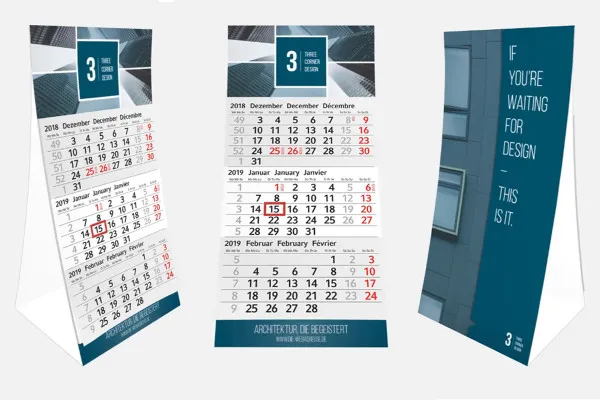 Realizați un calendar de birou în Adobe InDesign și exportați-l gata pentru tipărire în format PDF.