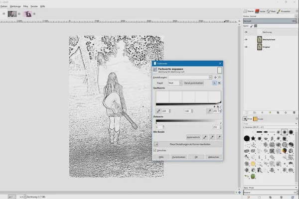 Editare de imagini cu GIMP: tutorialul practic - 36 desen