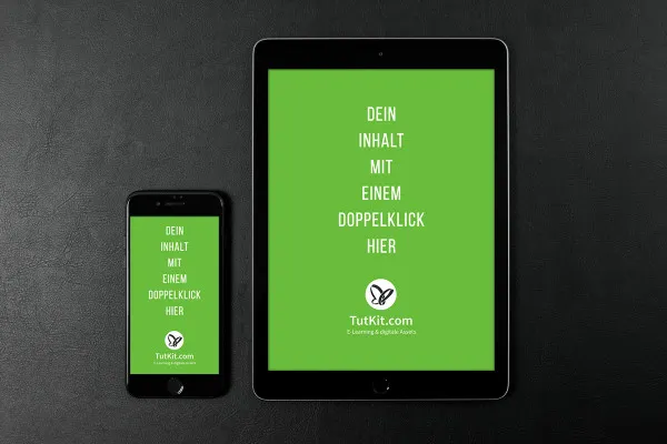 Mockup mit Tablet (iPad) und Smartphone (iPhone) – Version 8