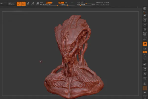 ZBrush pentru începători: 10.1.4 Flux de lucru I - Detaliere: Pensule