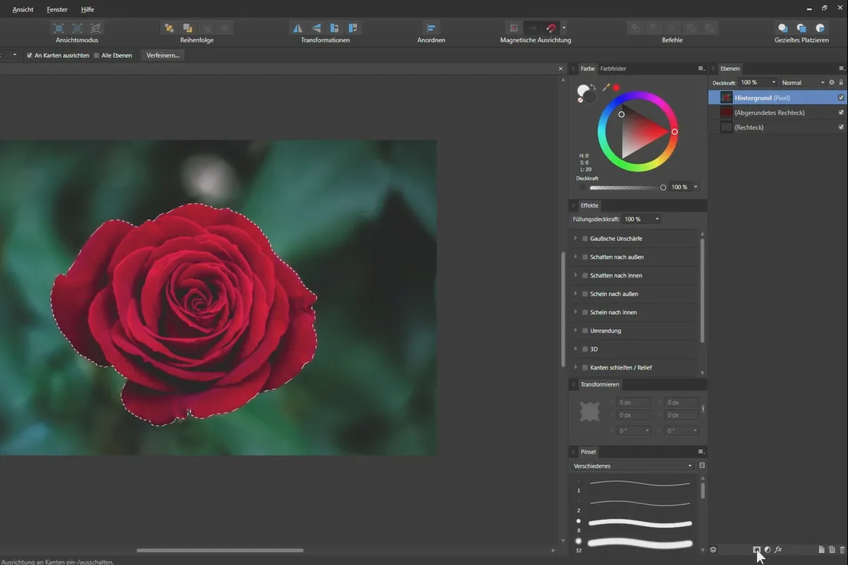 Affinity Designer-Tutorial – Grundlagen: 6.1 | Auswahl-Werkzeuge