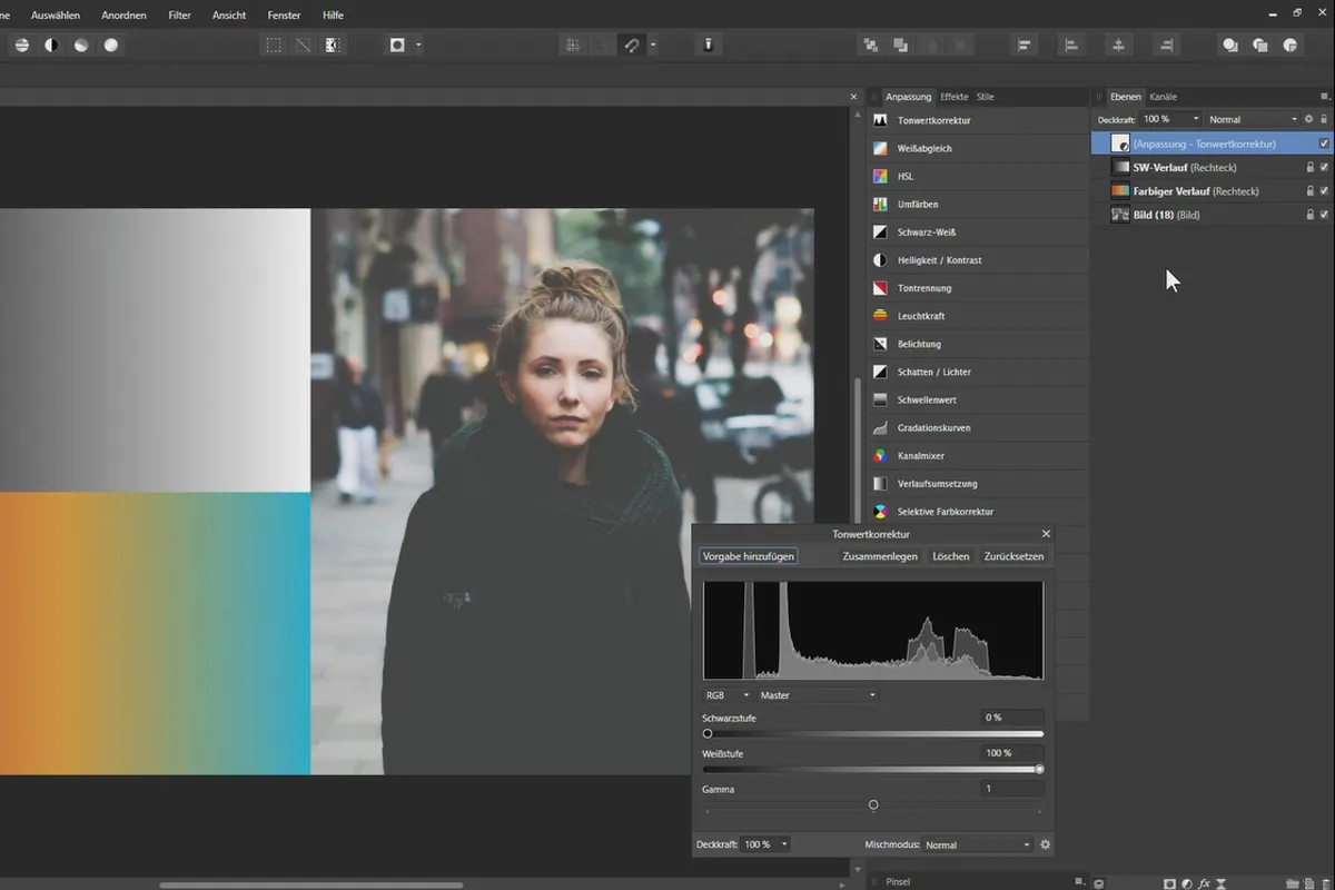 Tutorial Affinity Photo - Fundamente: 4.1 | Corectarea tonurilor