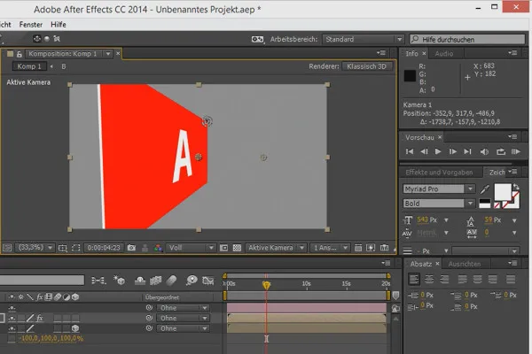 Tipps und Tricks zu 3D in After Effects: Doppelseitige Ebenen