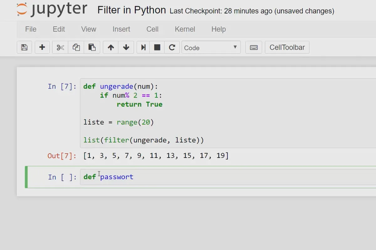 Programare Python pentru începători - 38 de filtre