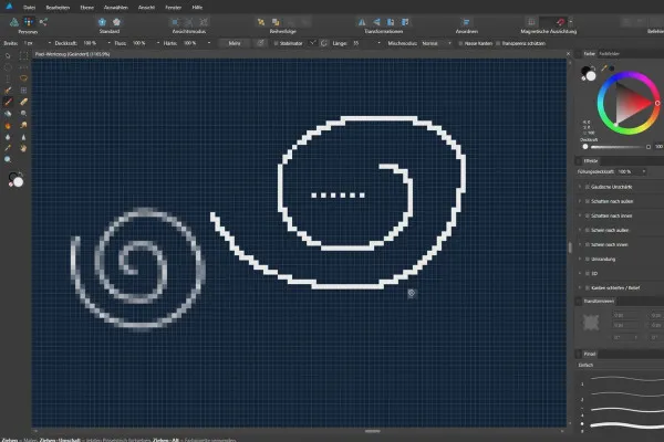 Affinity Designer-Tutorial – Grundlagen: 6.2 | Pixel-Werkzeug