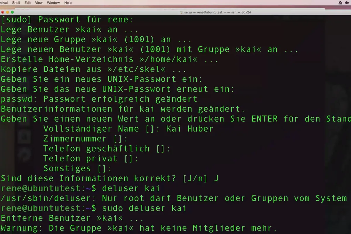 Linux pentru începători - 8.2 Crearea și ștergerea unui utilizator nou