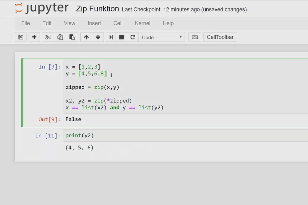 Programarea în Python pentru începători - 39 Funcția Zip