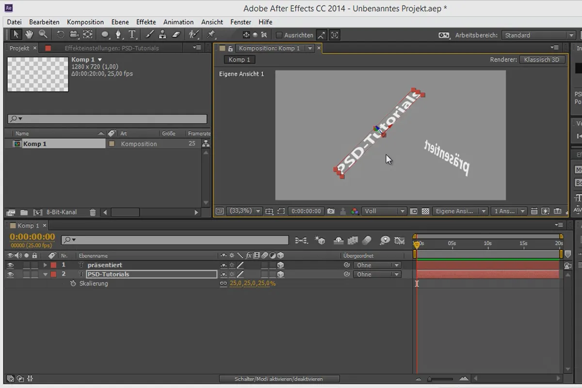 Tipps und Tricks zu 3D in After Effects: Achsenmodi