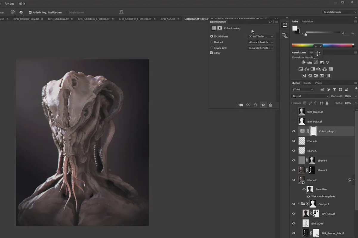 ZBrush pentru începători: 10.1.8 Workflow I - Compoziție în PS