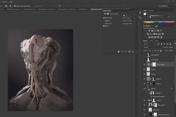 ZBrush pentru începători: 10.1.8 Workflow I - Compoziție în PS