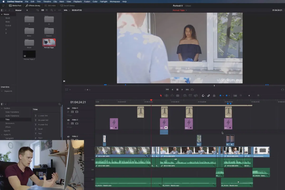 DaVinci Resolve-Tutorial: 7 | Praxis: Wie schneide ich meine Videos?