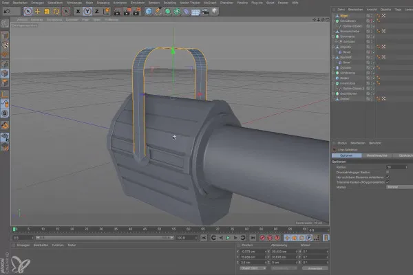 Cinema 4D für Einsteiger – 3D-Praxis: 6.11 Bügelwölbung