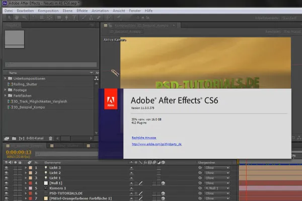 Noutăți în After Effects CS6