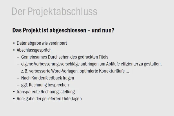 Großprojekte in Adobe InDesign - 7 - Projektabschluss