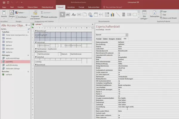 Besser in Access: Werde zum Daten-Helden – 8.2 Modifizieren des Berichts