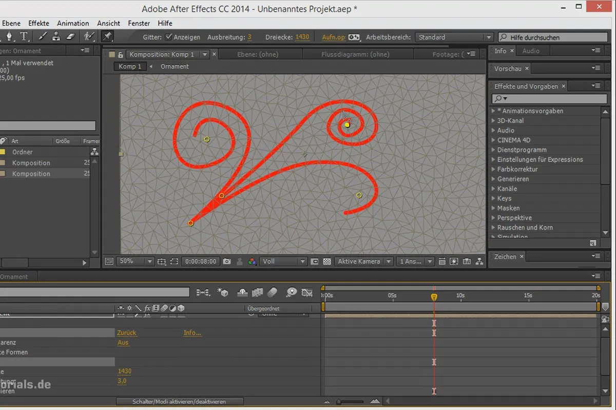 Tipps und Tricks zur Animation in After Effects: Puppet Tool mit animiertem Inhalt