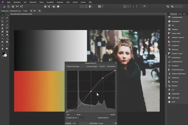 Tutorial Affinity Photo - Baze: 4.8 | Curbe de tonuri