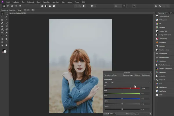 Tutorialul Affinity Photo - Fundamente: 4.9 | Mixerul de canale