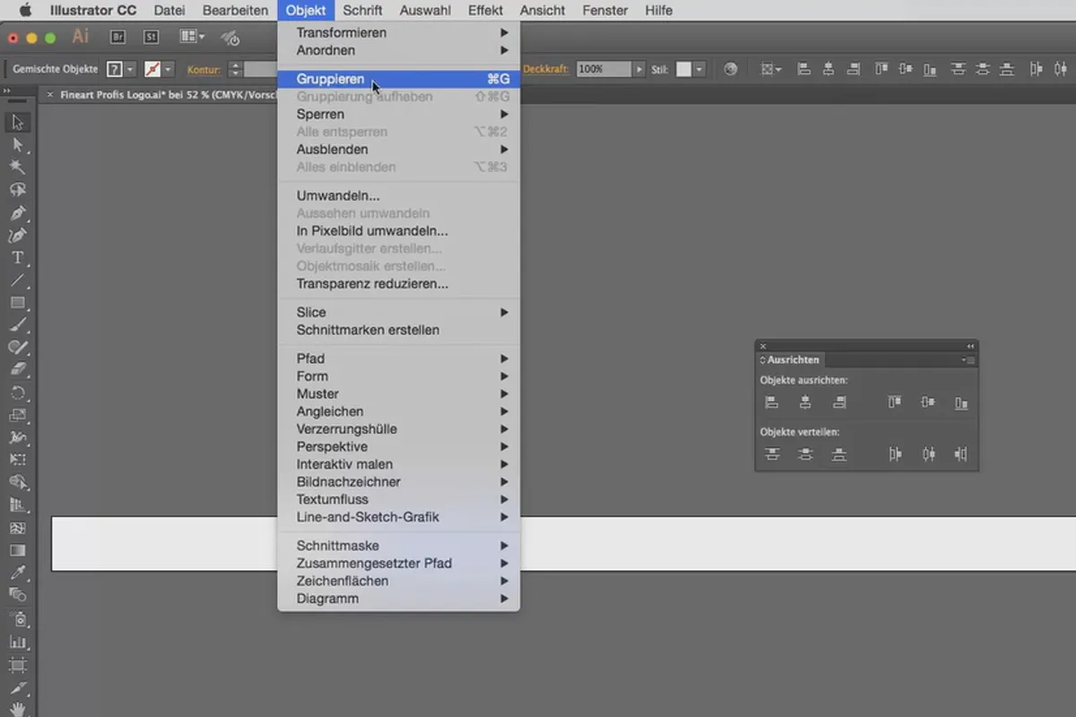 Illustrator für Einsteiger & Aufsteiger – 6.6 Objekte gruppieren