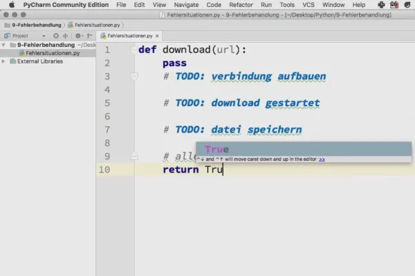 Programarea cu Python - 9.1 Ce facem dacă e foc?