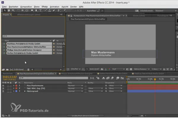 Tipps und Tricks zum Workflow in After Effects: Namen in Expressions