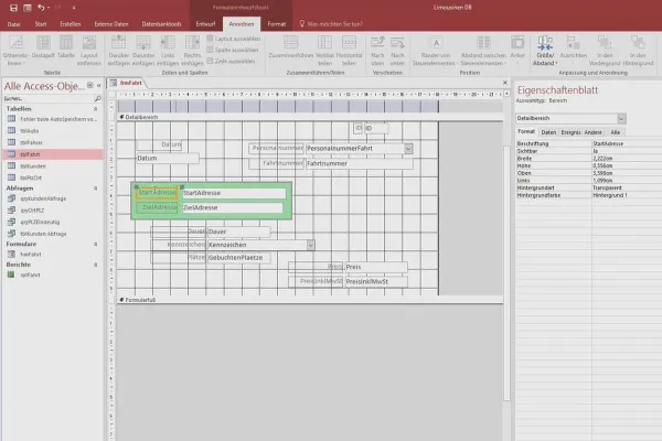 Besser in Access: Werde zum Daten-Helden – 9.3 Formular formatieren und mit Rechteck versehen