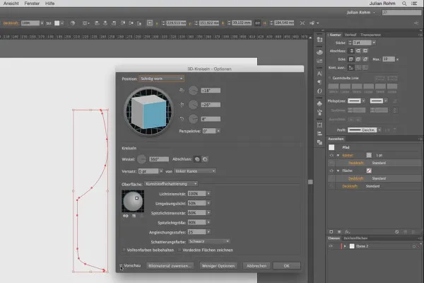 Illustrator für Einsteiger & Aufsteiger – 6.10 3D-Weinglas erstellen