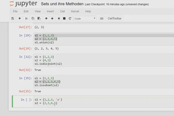 Programare în Python pentru începători - 50 de seturi și metodele lor