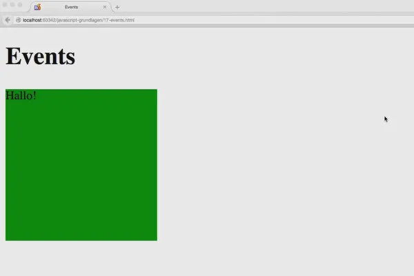Principii JavaScript - 17 Evenimente