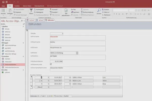 Besser in Access: Werde zum Daten-Helden – 9.11 Aufgabe: Kundenliste erstellen mit gebuchten Plätzen