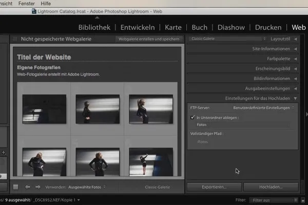 Lightroom pentru începători și avansați: 12 - Export - 12.5 - Publicarea colecțiilor