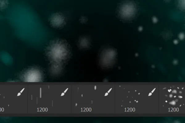 Photoshop-Pinsel für Schneeflocken – Version 1