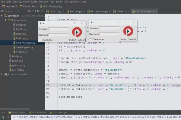 Programarea în Python pentru începători - 63 Tkinter Grid-Geometry-Manager