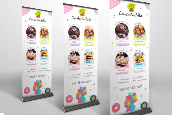 Design-Vorlage für ein auffallendes Roll-up (Vol. 2) – Version 2