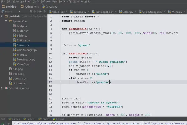 Programare Python pentru începători - 66 de exerciții practice pentru GUI și Canvas.