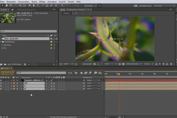 After Effects für Einsteiger: RGB-Effekt