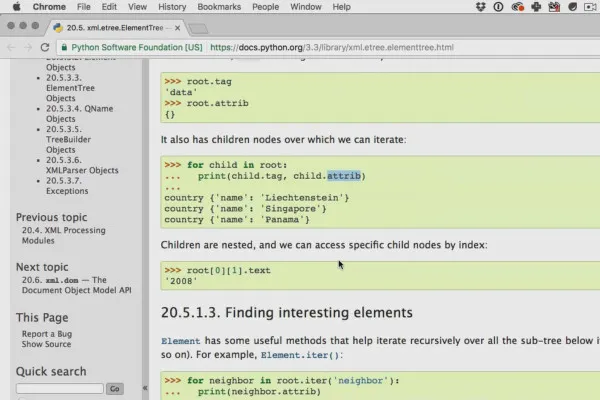 Programarea cu Python - 12.5 Lucrul cu formatul XML.