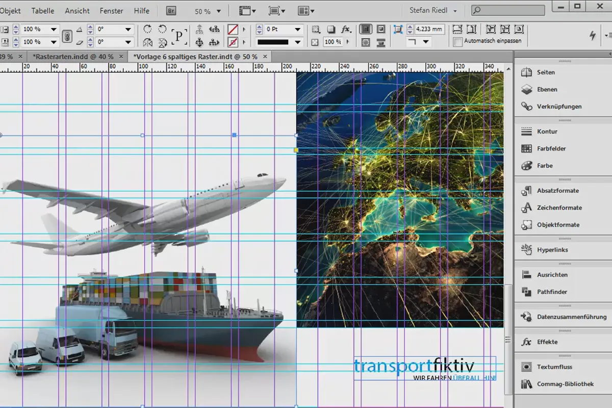 Gestaltungsraster entwickeln in InDesign