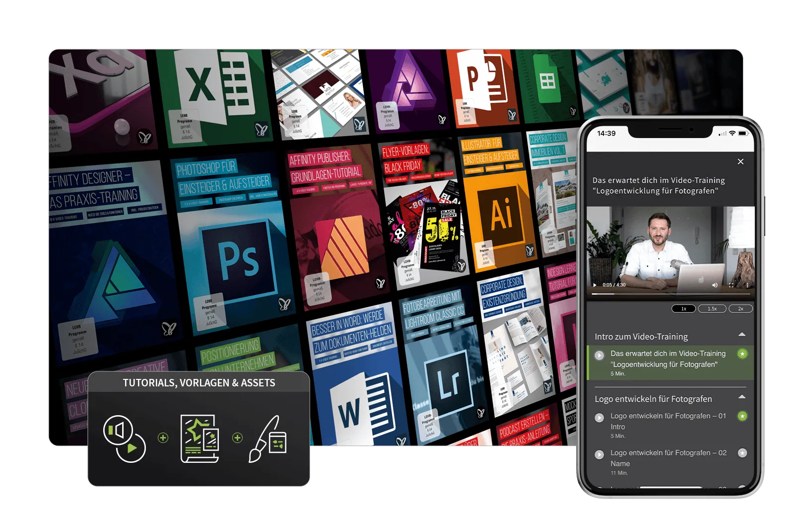 Lerne mit Tutorials, Video-Trainings & Online-Kursen