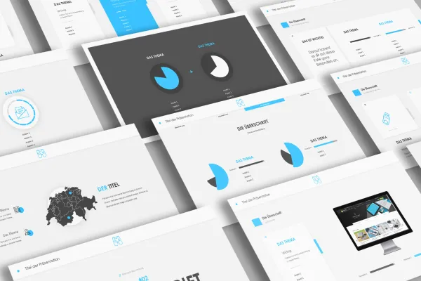 Folien-Templates im Play-Design für PowerPoint, Google Slides und Keynote