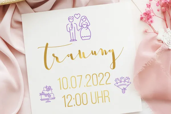 Icons für Hochzeitseinladungen